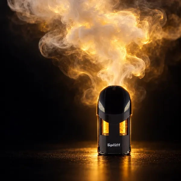 Nuage de vapeur traversé d’une lumière dorée au-dessus d’un Magic Pod