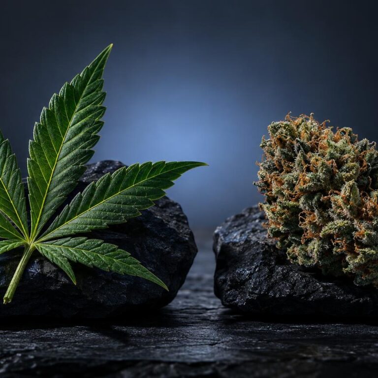 Vue rapprochée à la lumière du jour sur le thème Cannabinoïde : définition