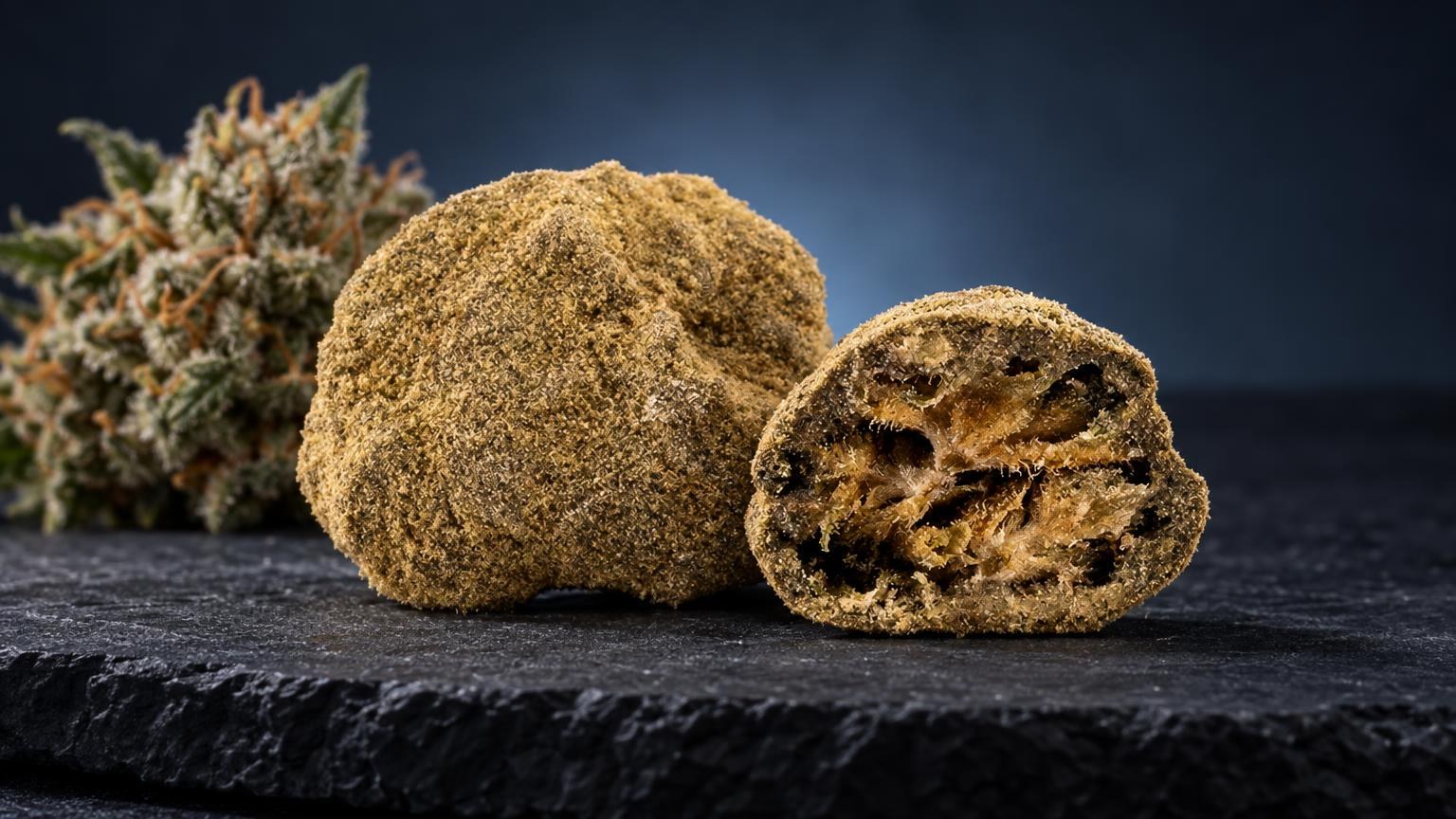 Moonrocks: Konzentrat Moon Rock CBN in Szene gesetzt