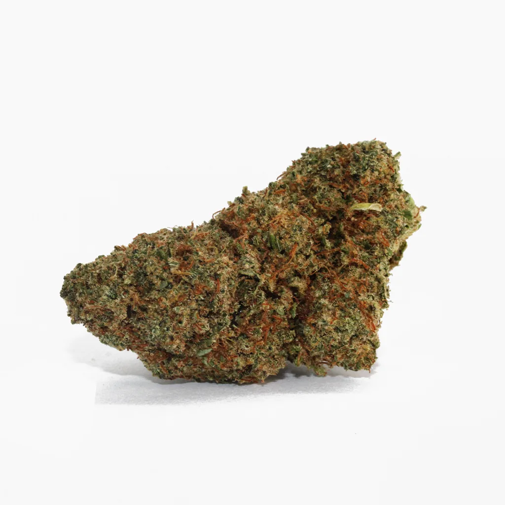 Plutonium CBD – fleur de CBD compacte aux pistils orange rouille