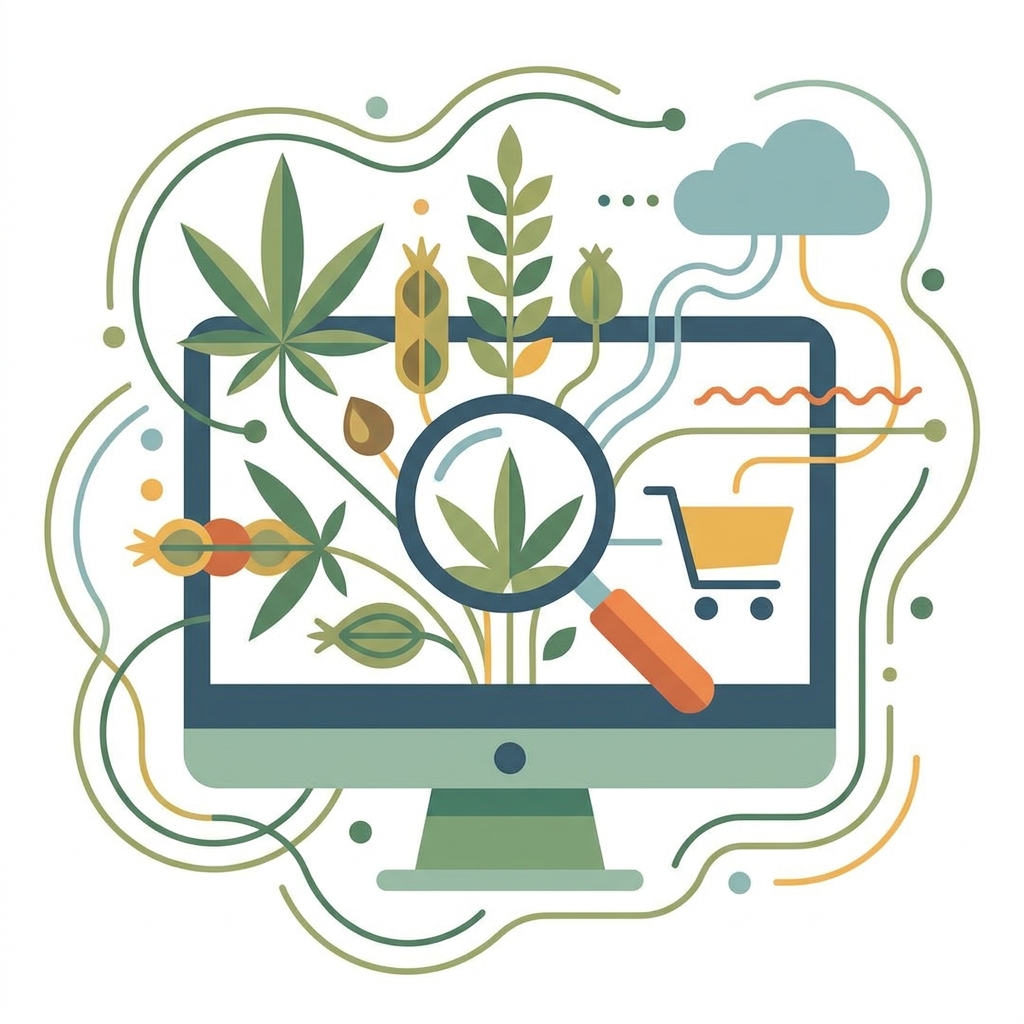 Illustration : Thc en ligne · Qu'est-ce qu'on trouve quand on cherche du THC en ligne ?