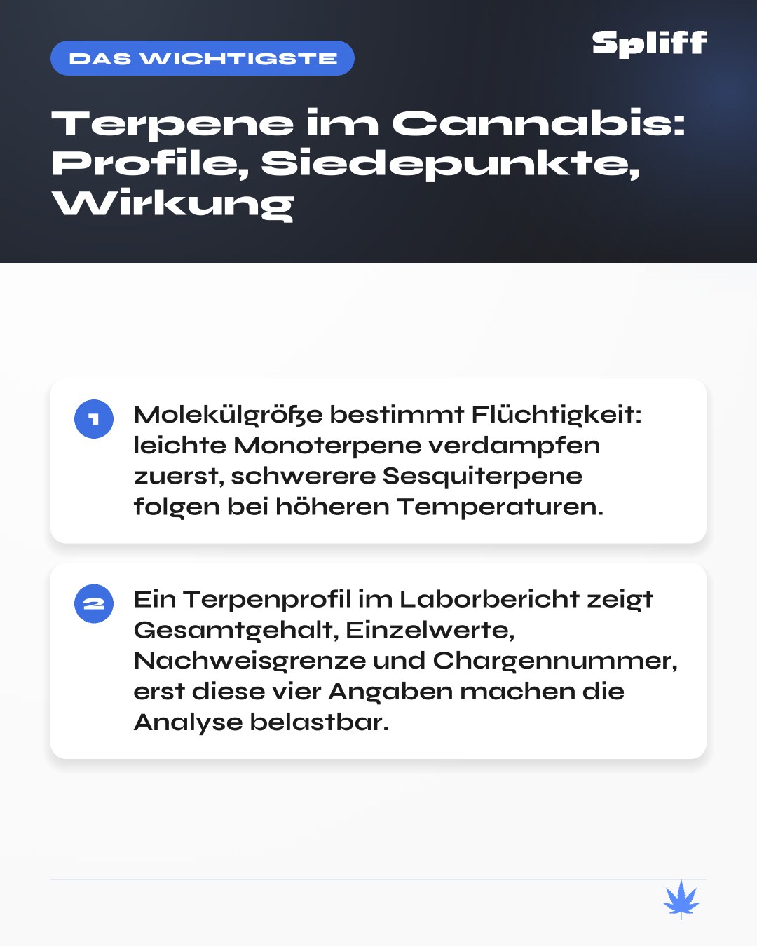 Terpene: das Wichtigste â MolekĂŒlgröĂe bestimmt FlĂŒchtigkeit: leichte Monoterpene verdampfen zuerst, schwerere Sesquiter