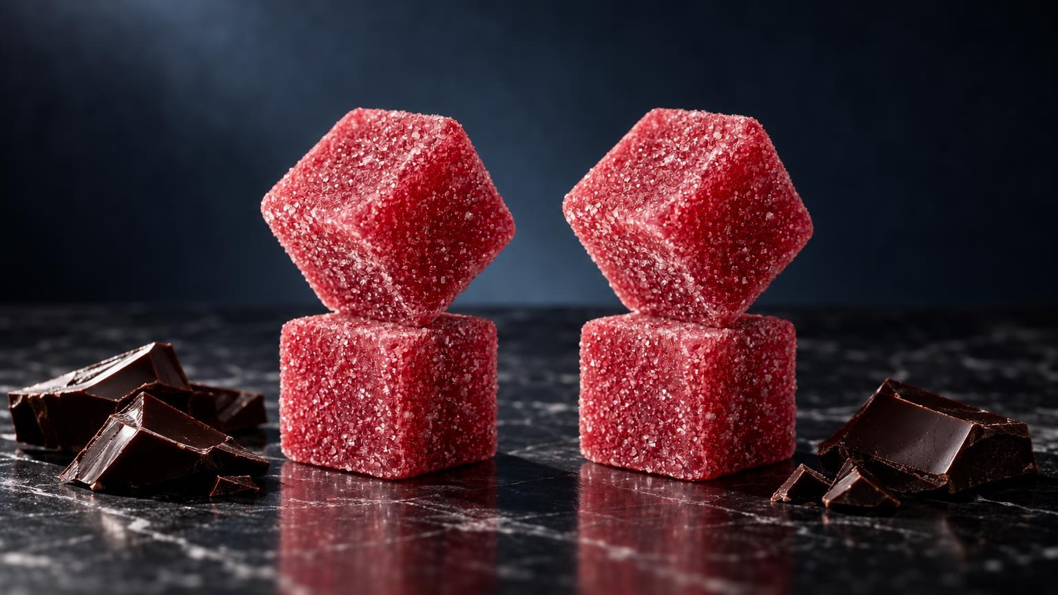THC shoppe: edible Magic Candy – Caramelle THC in una composizione di studio