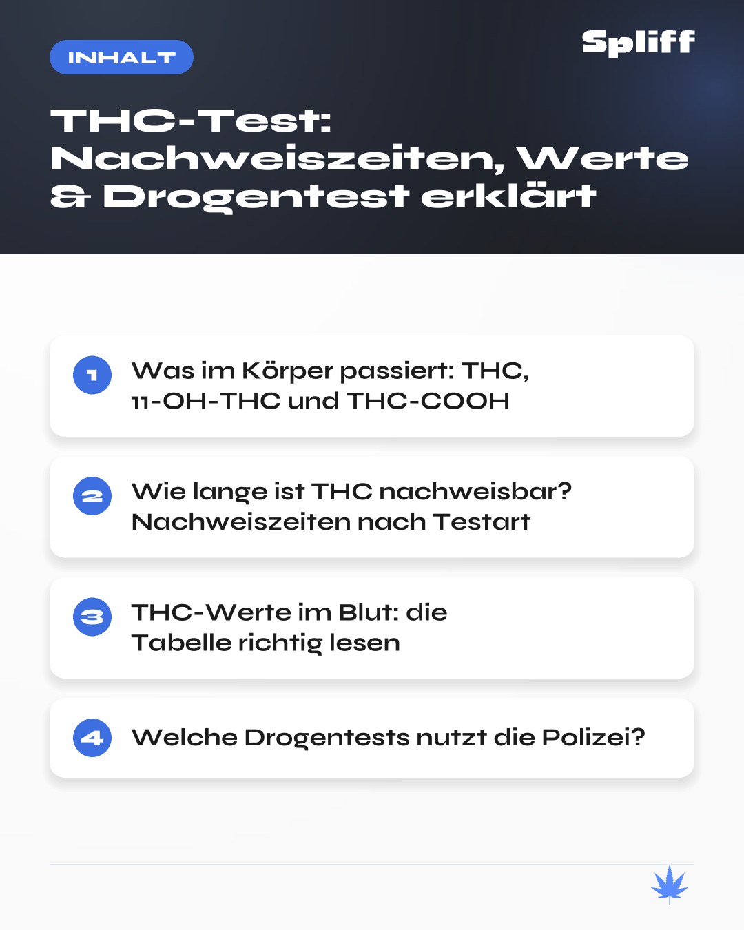 THC-Test: inhalt — Was im Körper passiert: THC, 11-OH-THC und THC-COOH