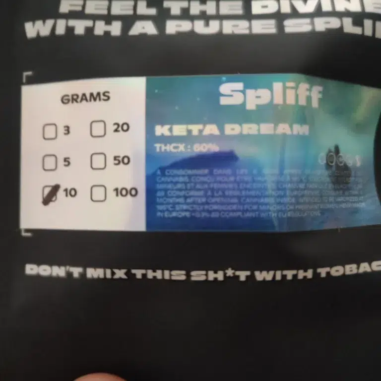 Avis client Keta Dream avec photo - Spliff