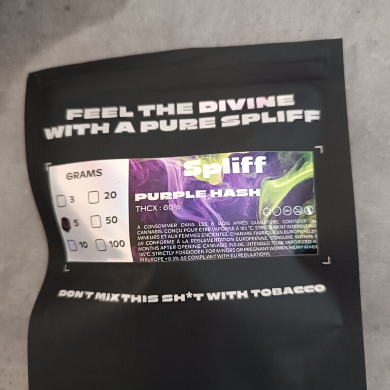 Avis client Purple Hash avec photo - Spliff