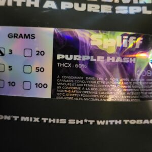 Avis client Purple Hash avec photo - Spliff